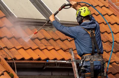 Démoussage et hydrofuge de toiture à Cournols